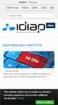 Mobile Screenshot of idiap.ch